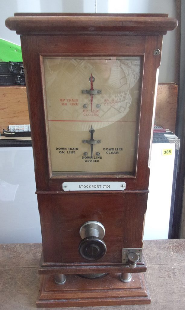 Trafalite LNWR Double Line Block Instrument, Fletcher Pattern. Traffolite label ...