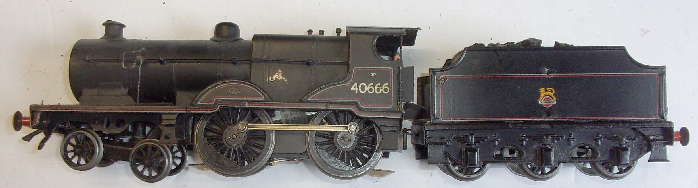 MIDLAND RAILWAY CLASS 2P, NUMBERED "40666", original loco built Derby Works 1932. Allocations include, Inverness, Carstairs, St. Margarets, Hurlford, Polmadie, Androssen. (2 images available to view)