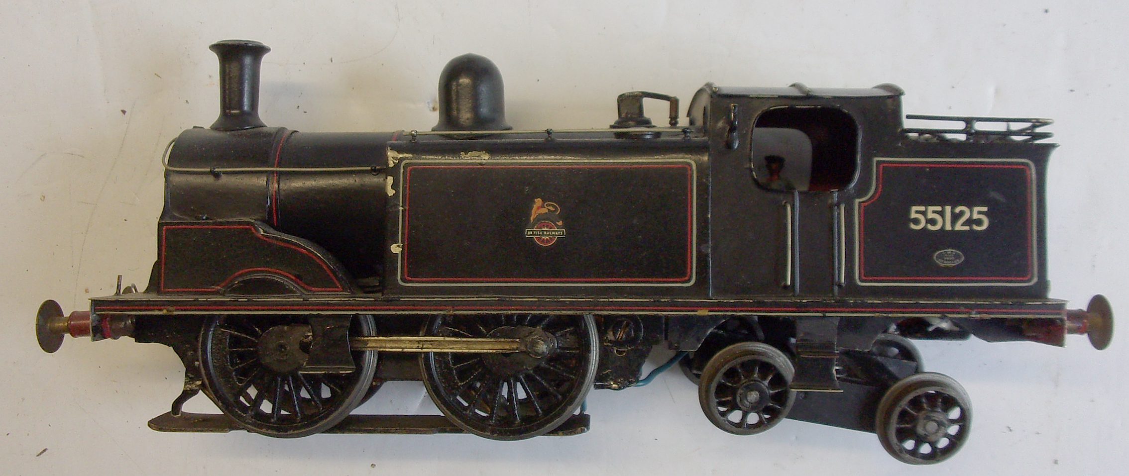 CALEDONIAN RLY CLASS 92 TANK, numbered "55125", original loco built St Rollox Works 1897, allocations include Dalry Road, Stranraer ( 2 x images to view)