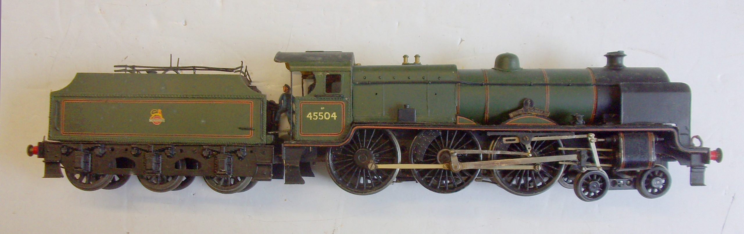 O GAUGE LOCOMOTIVE, used condition, not in original box. v.g.c, as pictured, Fowler Patriot "45504 Royal Signals", 3 rail pickup.