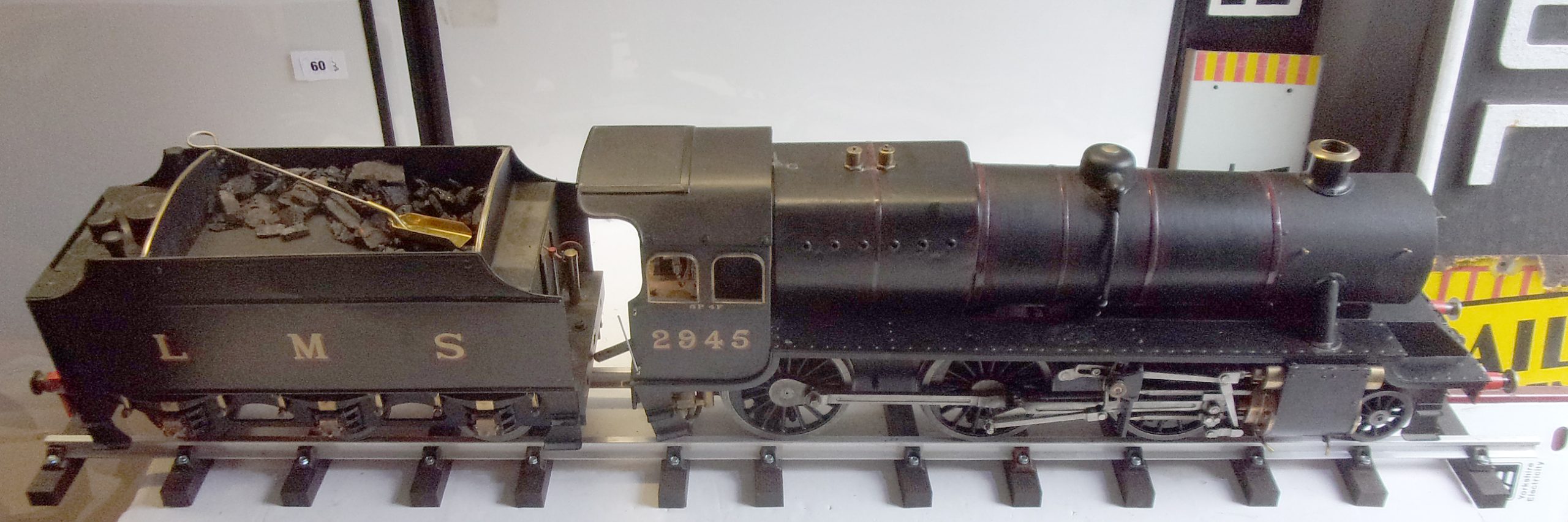 3 1/2" Gauge live steam model of Stanier Mogul, complete. There is evidence in the firebox and smokebox of this model having being fired and run. No boiler certificates are available. High quality build. ( 8 x images to view)