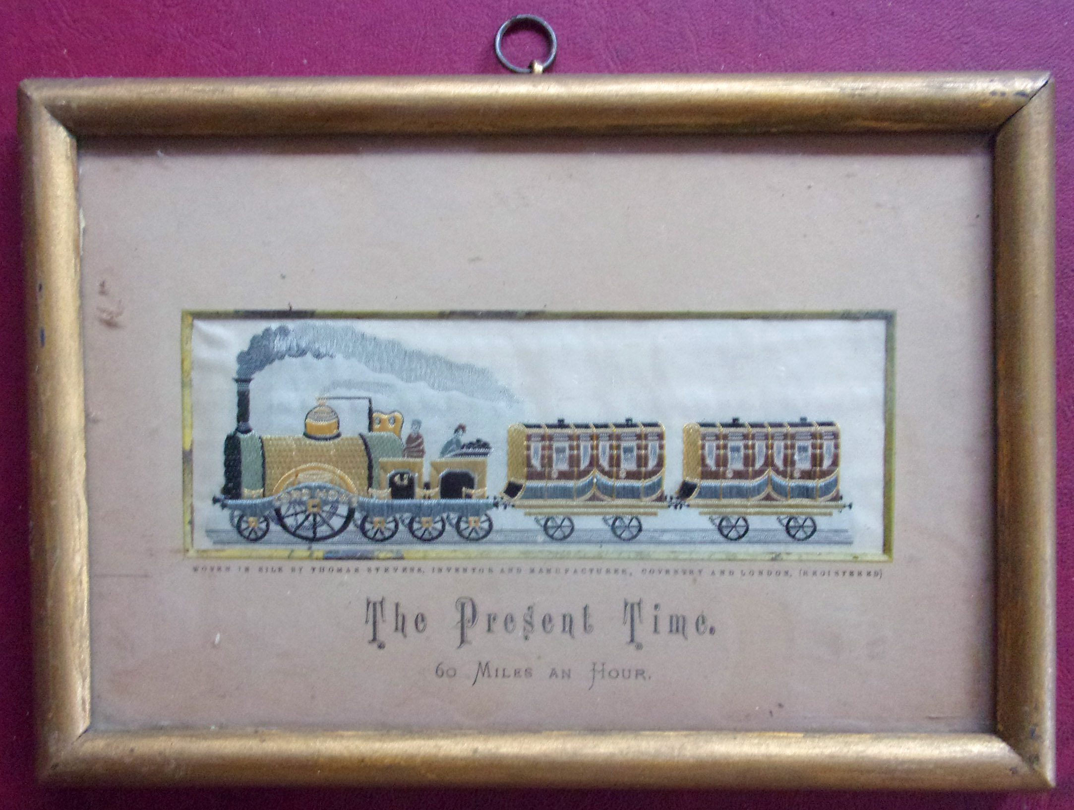 Stephen o'graph image "The Present Time" over 100 years old. v.g.c. 8 1/2" x 6".