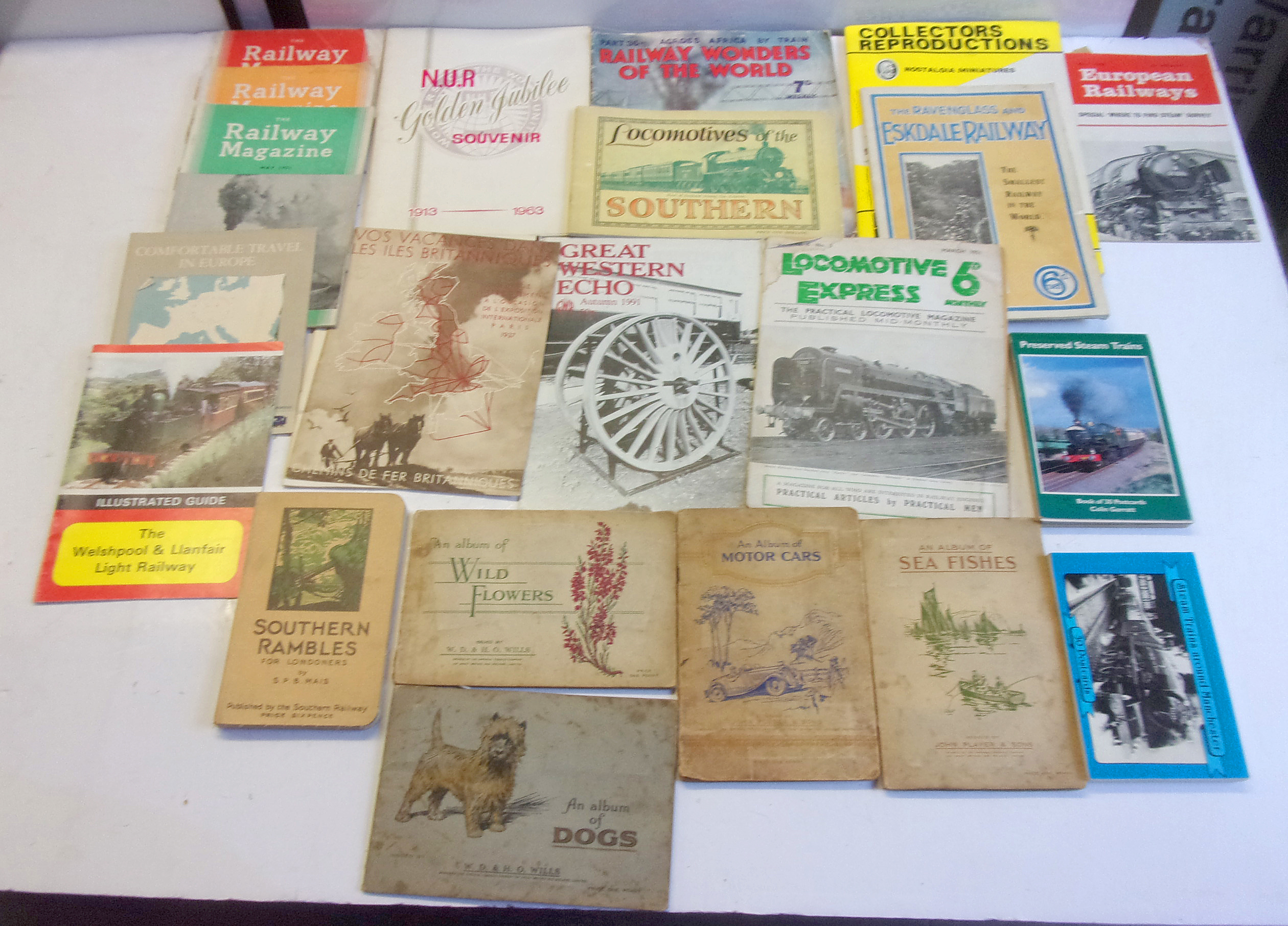 Selection of Paperback Books, including 4 x Cigarette Card Albums, complete with exception of the motor cars, 2 absent.