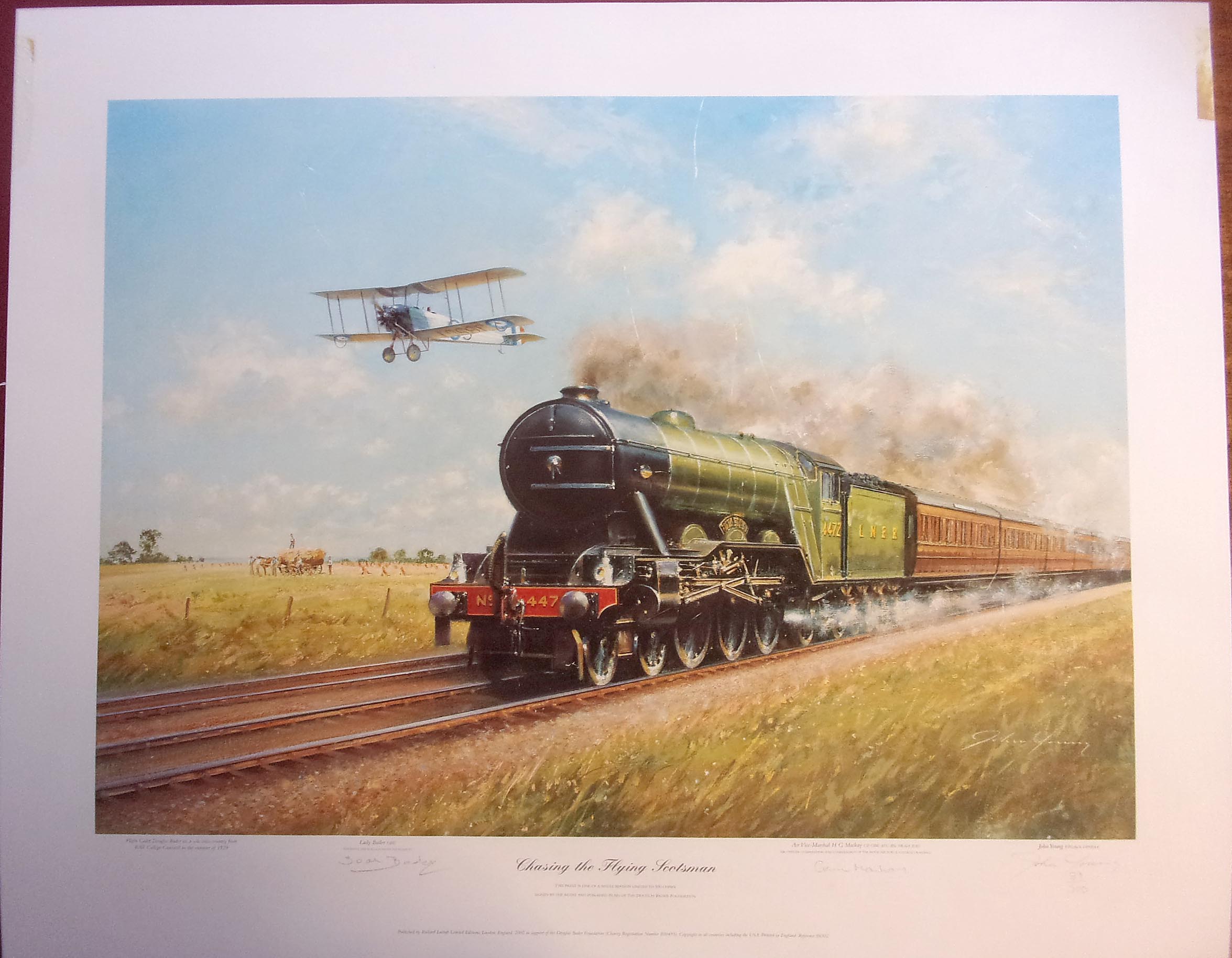 "Sutton Oak" 18" x 11".  "Flying Scotsman", "Sir Nigel Gresley" 24" x 16", "Kinlet Hall" 24" x 20", "Riverside Local" 22" x 16", "Wadebridge" 14" x 10" - (6 x images to view)