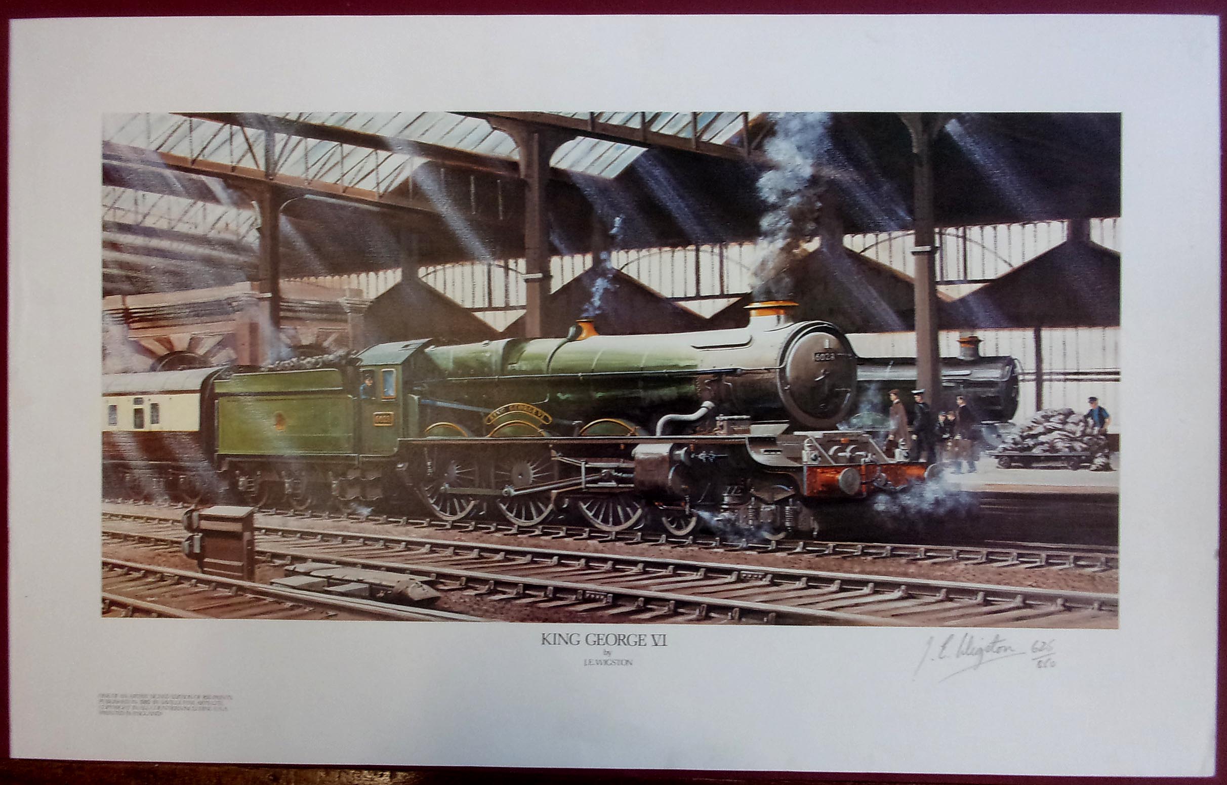 "King George V1" signed ltd ed.  21x 10", "Yeovil" signed ltd ed. 29" x 182, "City of Germiston" signed ltd ed. 23" x 14", "Vera Lynn" signed ltd ed. 24" x 15", "Q6", signed ltd ed, 26" x 19", "5153" signed ltd ed. 16" x 15".  ( 6 x images to view)