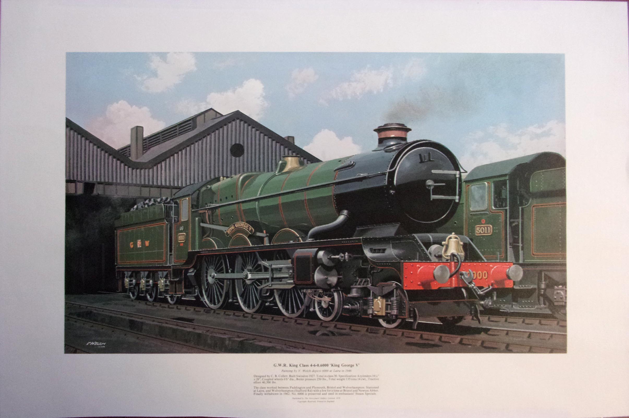 "Suddley Castle" 21 x 15", "King George V" 20" x 12", "Out of the Night" 20" x 13", "High Haldon Rd" 30" x 20".  ( 4 x images to view)