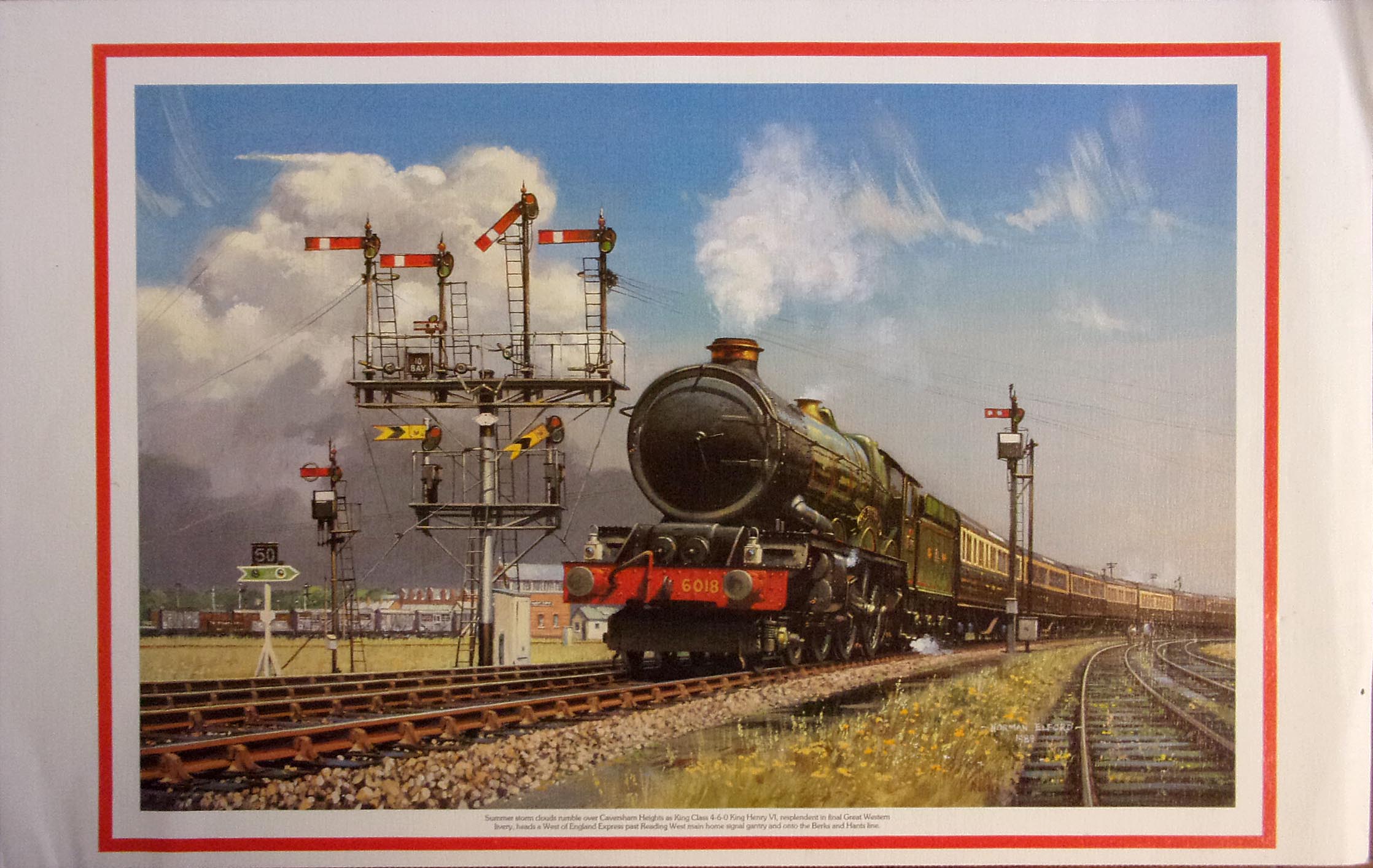 "King Henry V1" 16" x 10", "Silver Link" 16" x 10", "Ariel" 16" x 10", "Pendennis Castle" 31" x 24", "Manor" 30" x 22". ( 5 x images to view)