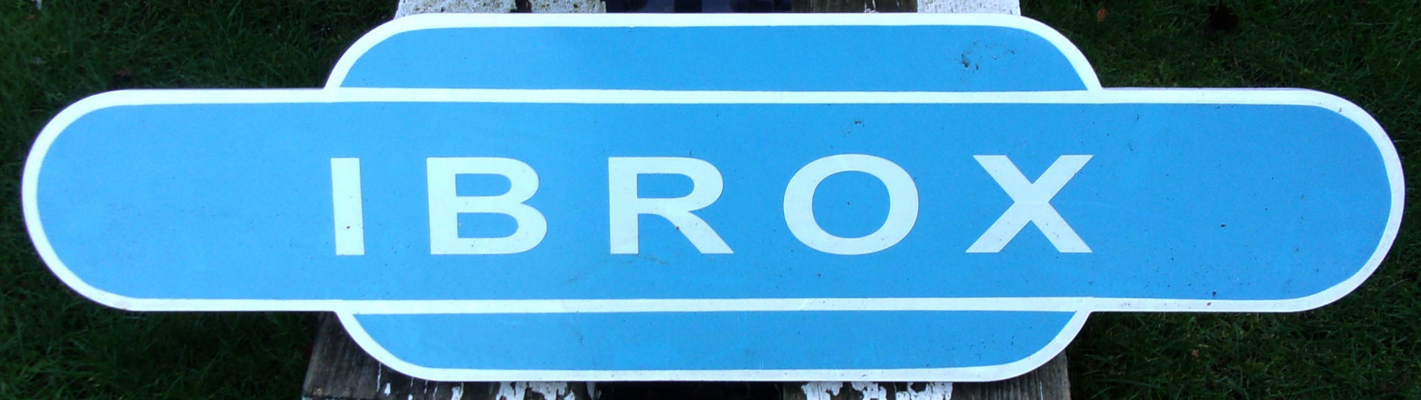 Repro Totem - "Ibrox" FF.  Full size in fibre glass,  v.g.c.
