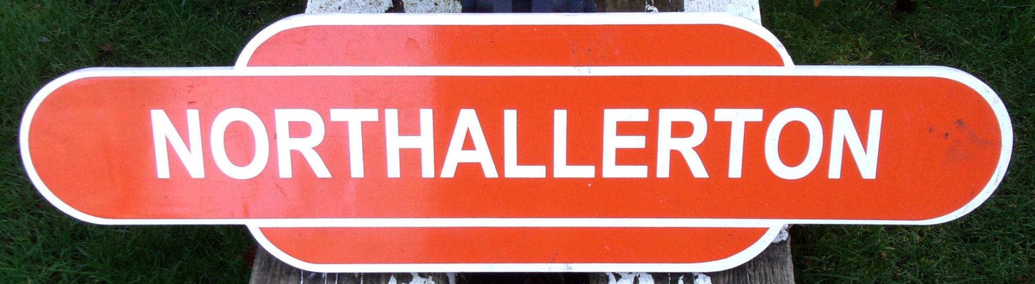 Repro Totem "Northallerton" FF.   Full size in fibre glass. v.g.c.