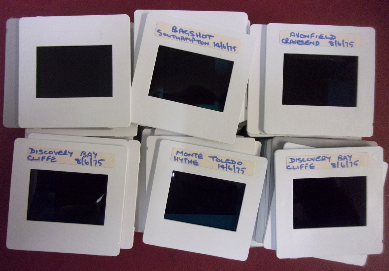 Approx. 120 colour slides, of shipping mid-late 20th century. v.g.c.