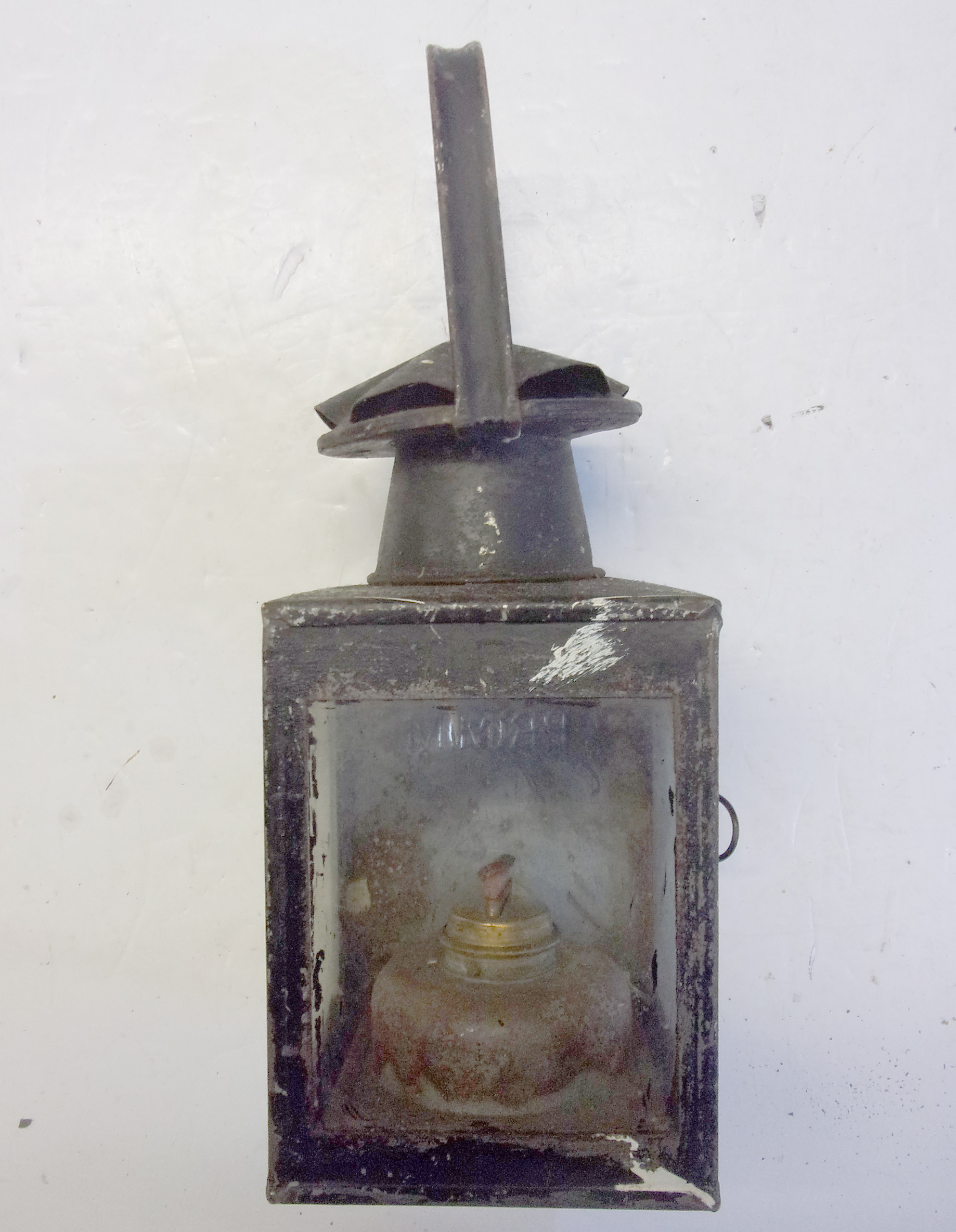 BR(M) Embossed General Purpose Handlamp, needs some TLC.  Complete with vessel.