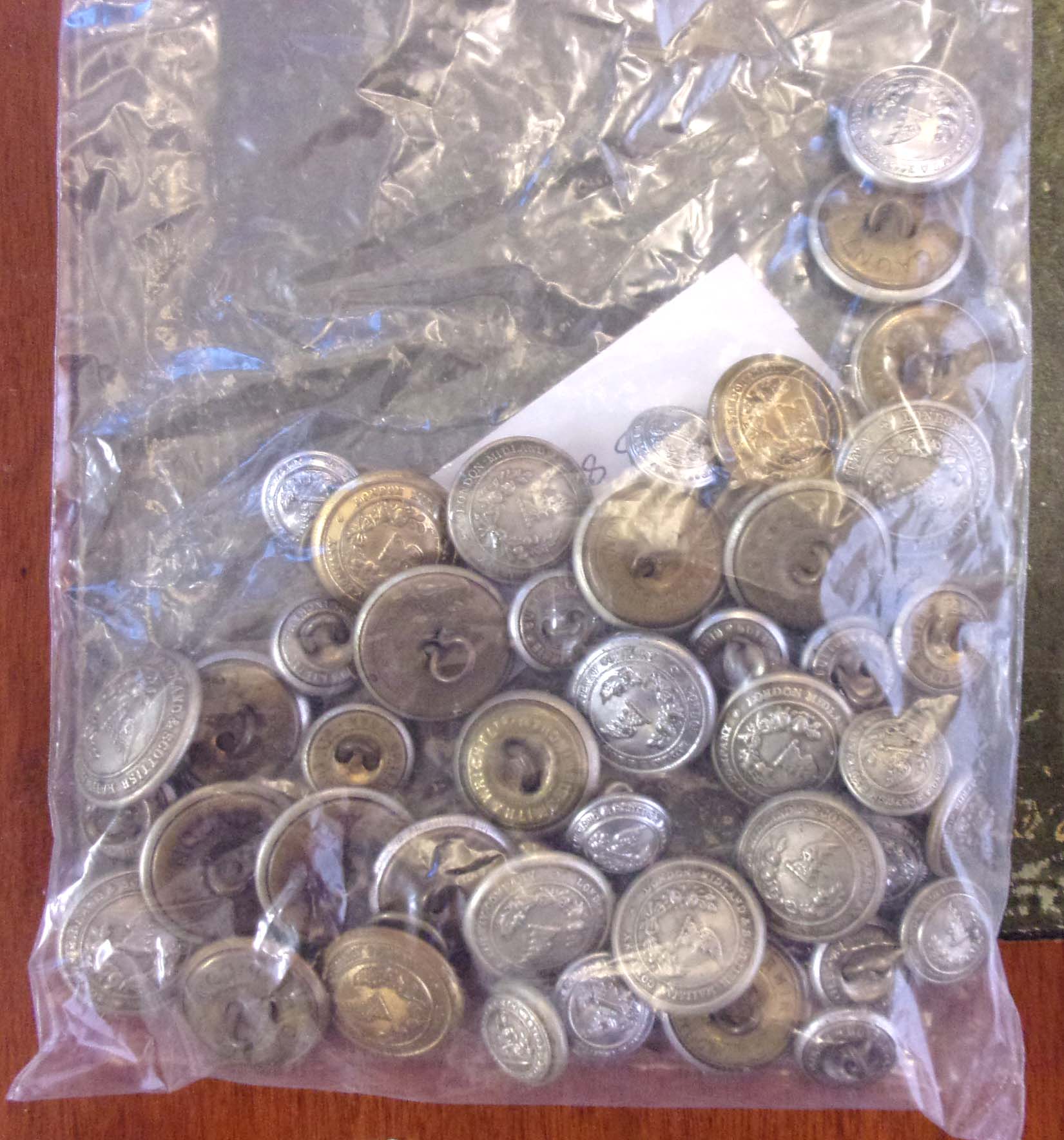 Group of LMS Railway Tunic Buttons, as pictured.