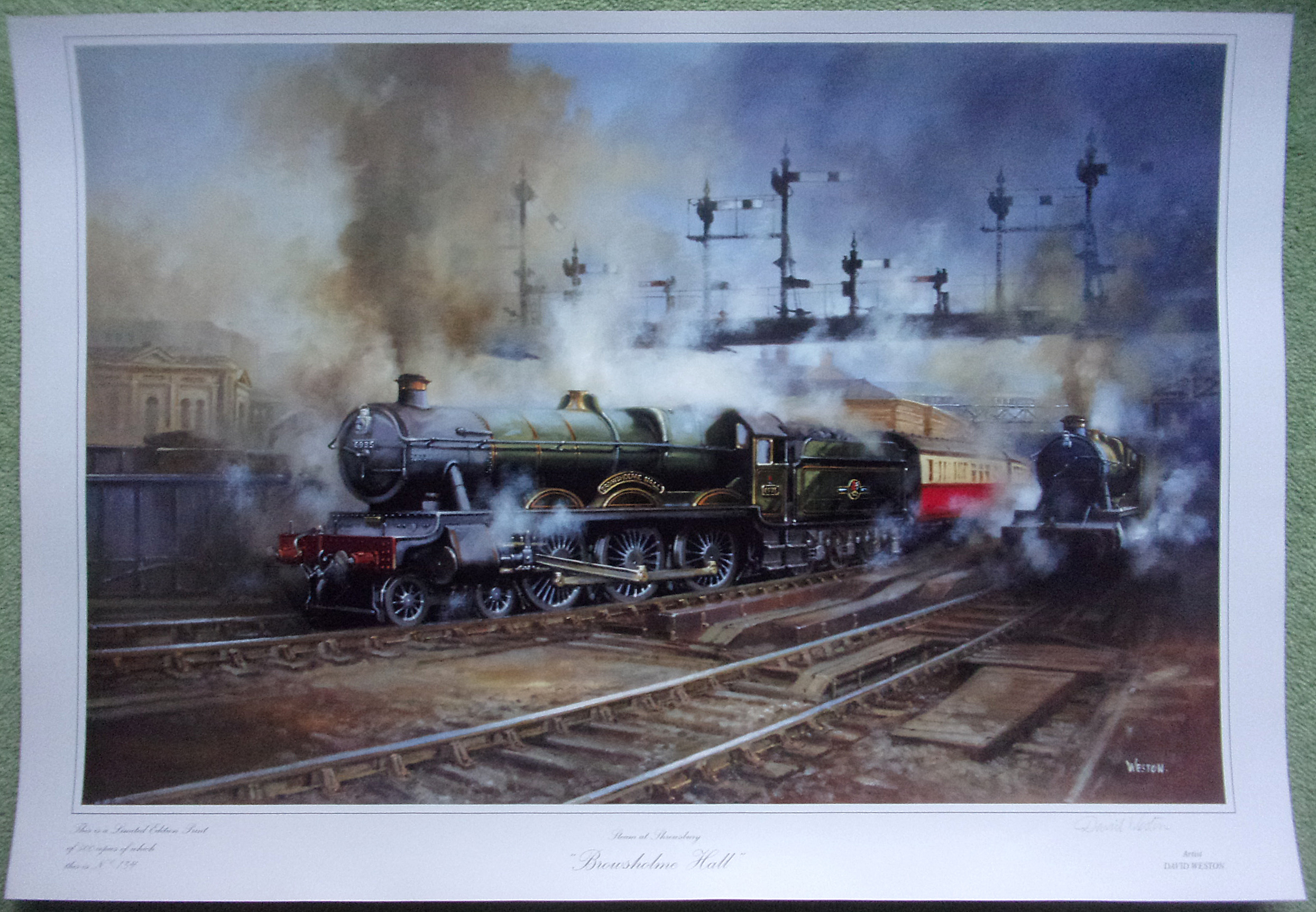 15 Signed Ltd Edition Prints, by David Weston "Browsholme Hall at Shrewsbury", as new pristine condition.  print 125,126,127,128,132,133,134,135,136,302,303,304,305,306, Out of 500.