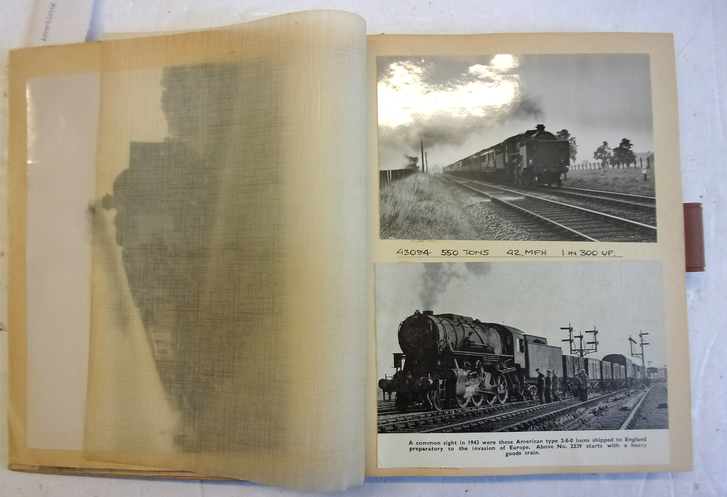 Album of b&w Prints all annotated, also a collection of colour rail slides. (3 x images to view)