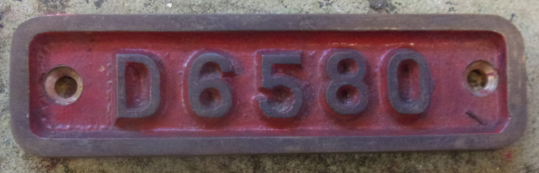 D6580 becoming 33119, details as previous lot. In service 1961-1989.
