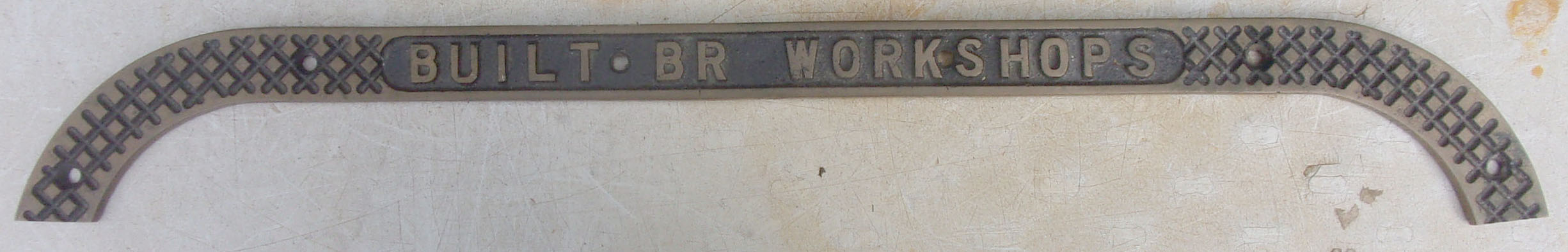 EMU Tread Plate, as removed from Class 405 EMU. No 4662, embossed cast brass. 25 1/4" in length. Super condition.