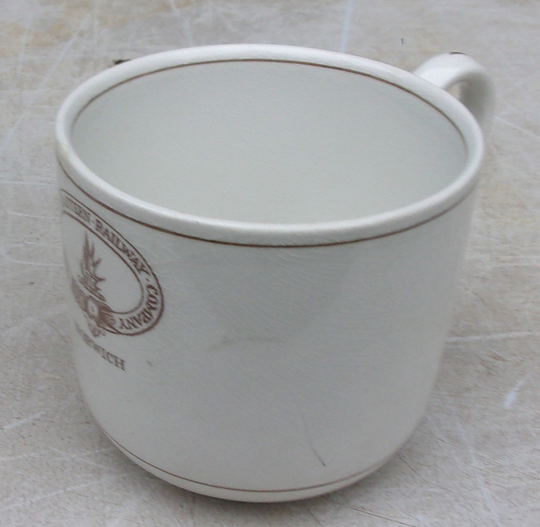 "GER" Refreshment Room China Tea Cup "NORWICH".  Perfect condition, no knocks or chips.