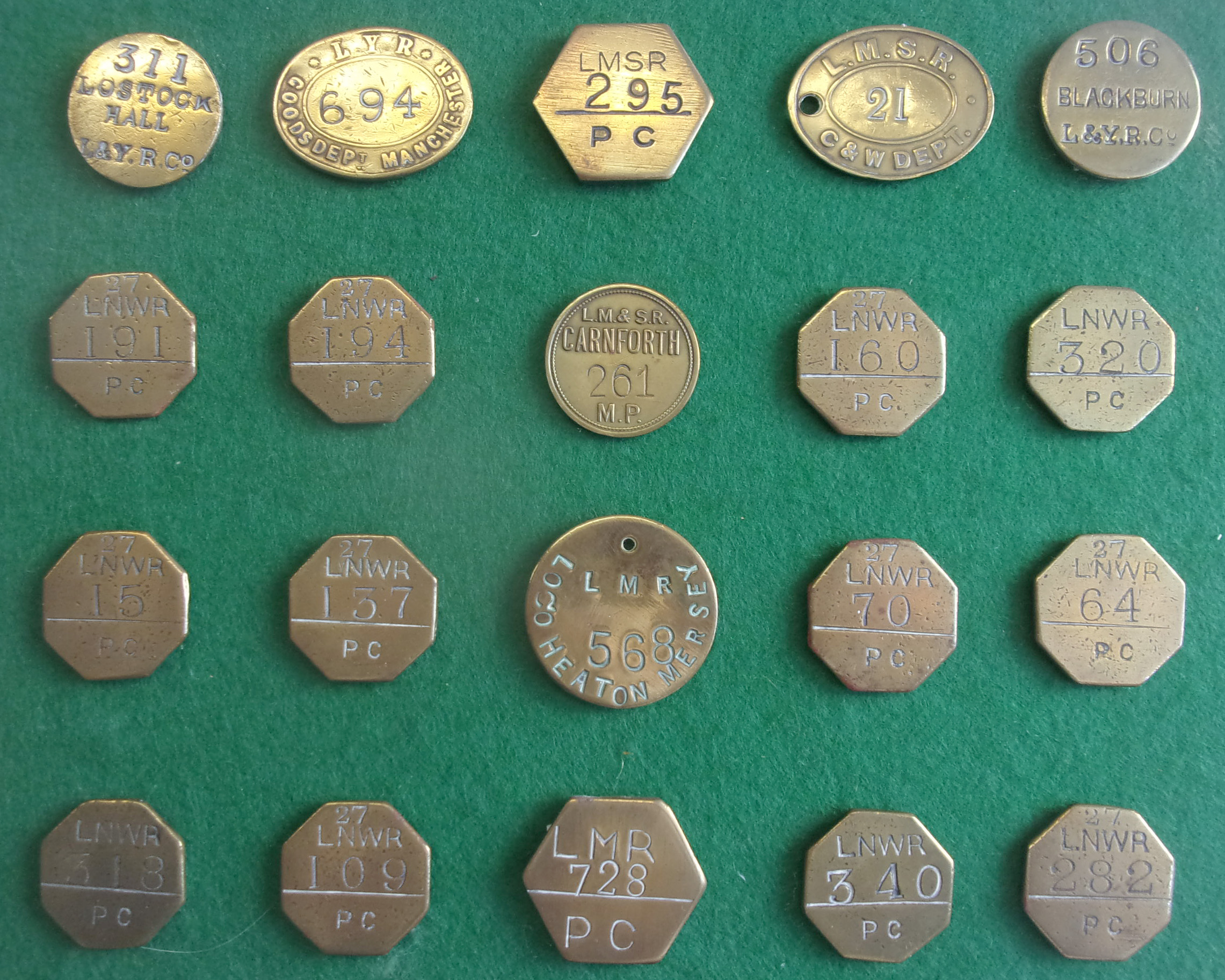 A Collection of pay tallies.