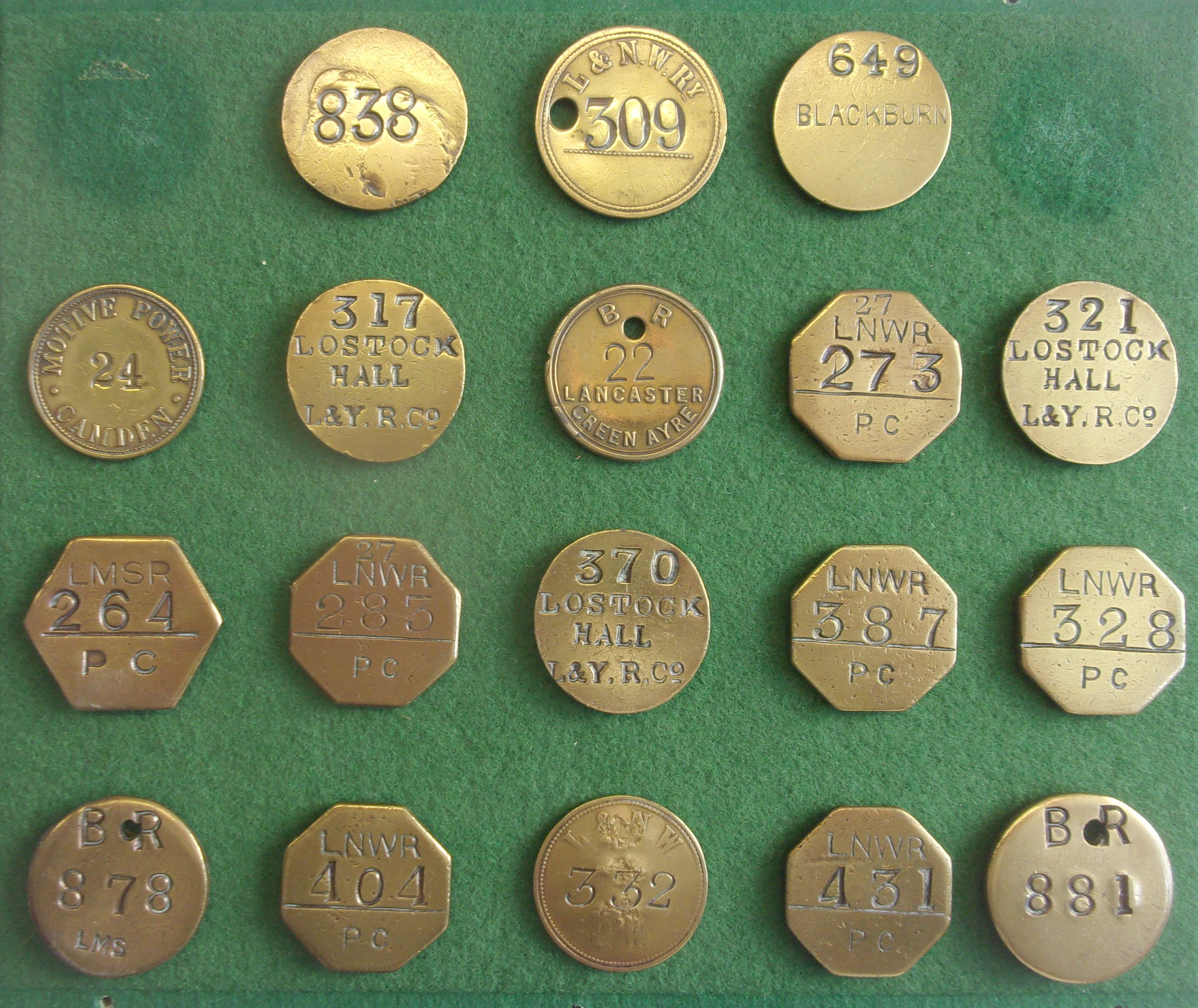 A Collection of pay tallies.
