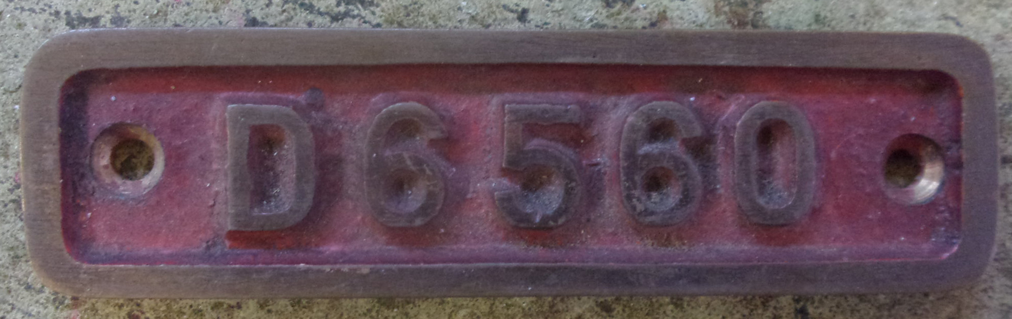 BR Type 3 Cab Number "D6560", details as lot 209. Tops 33 042.