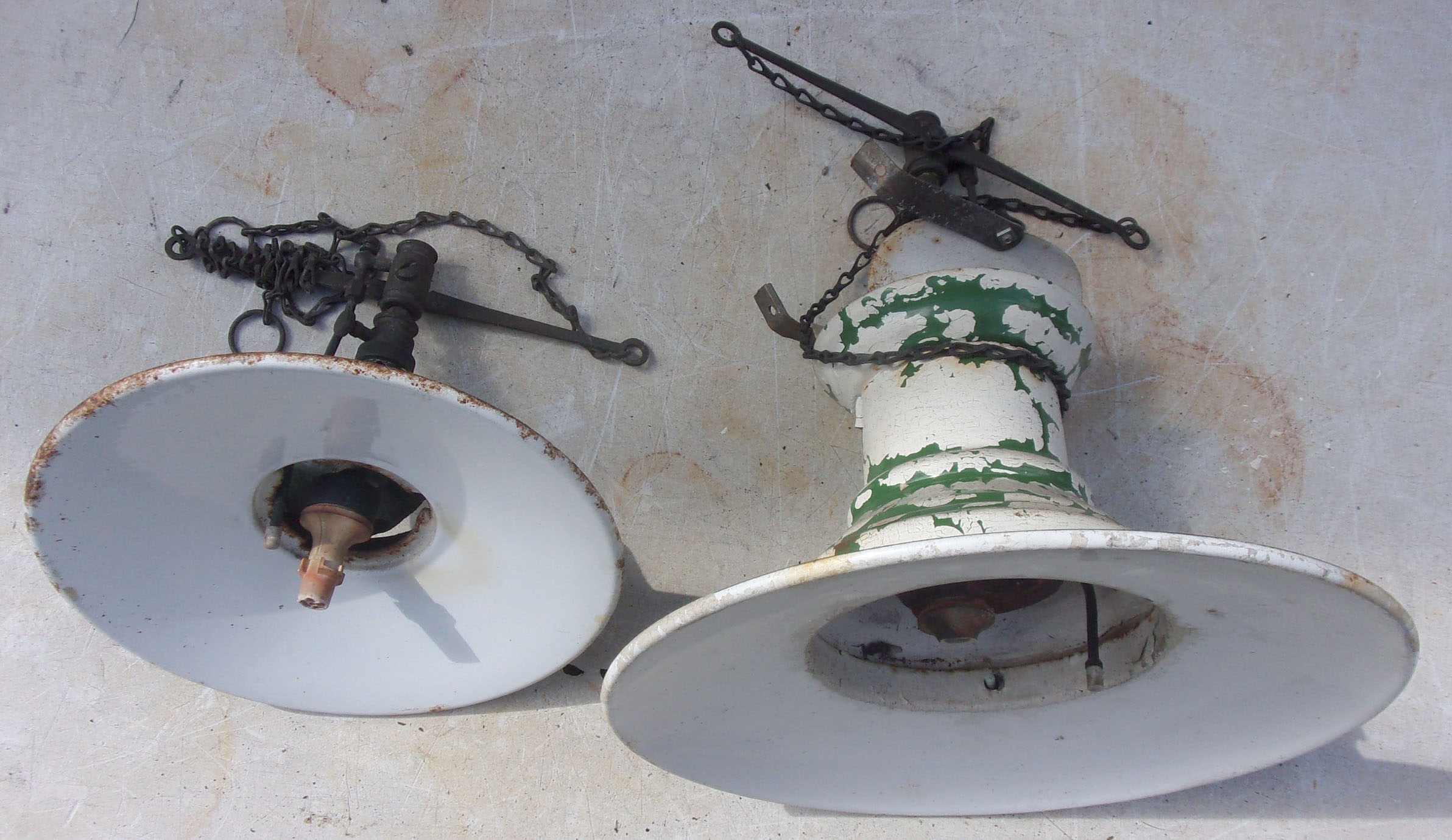 2 x Sugg Lamps, as pictured.